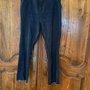 Ann Mashburn Faye Cropped Flare Denim Pants size Large
